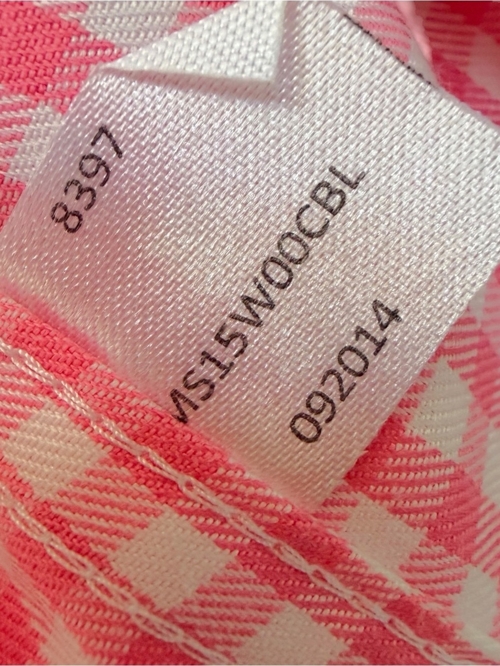 Peter Millar Pink White Gingham Nanoluxe Button Down Shirt XL - Picture 6 of 10